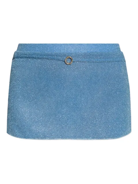 Oséree glitter-detailing mini skirt Blue LGF257
