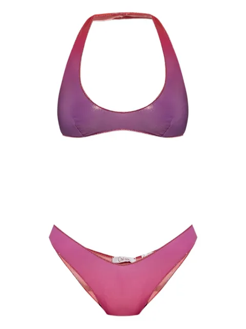 Oséree ombré-detailing bikini Pink YTF257