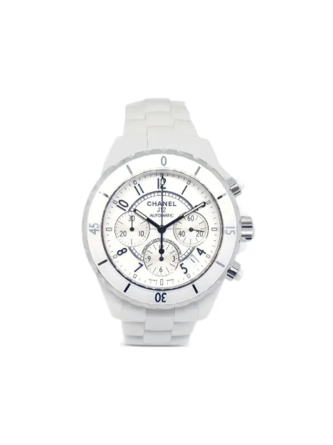 CHANEL Pre-Owned 2009 J12 41mm White JB04180