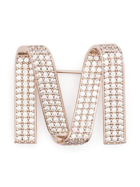 Max Mara crystal-embellished brooch Gold 2524756121600