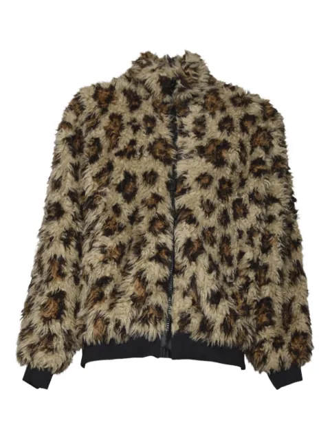 MSGM leopard-print zip jacket Brown 3940MH2625760623