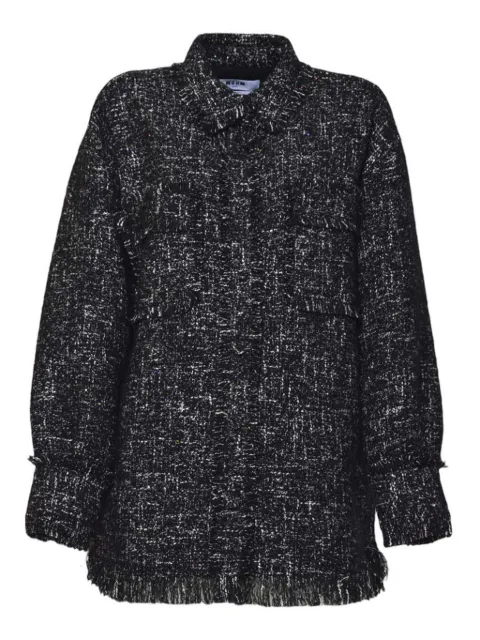 MSGM fringed shirt Black 3941MDE2225762199