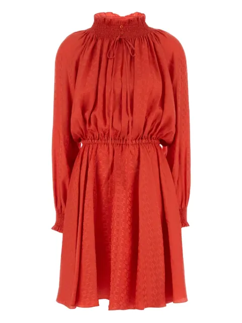 FENDI gathered mini dress Orange FDD390AUQG