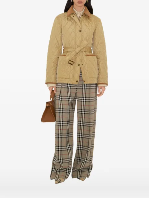 Burberry quilted belted jacket Neutrals 8110376