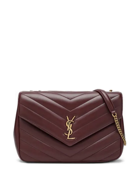 Saint Laurent large Loulou quilted shoulder bag Red 803541AAEAX