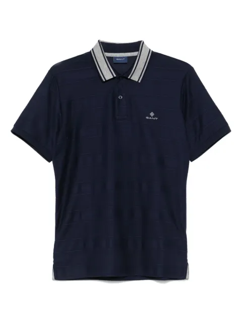 Gant embroidered-logo polo shirt Blue 2012070