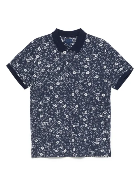 Gant floral-print cotton polo shirt Blue 2022092