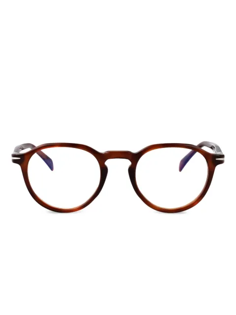 Eyewear by David Beckham round-frame glasses Brown DB1180WR9