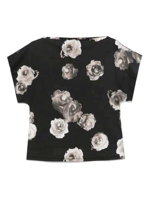 Liviana Conti floral-print blouse Black L5SU22