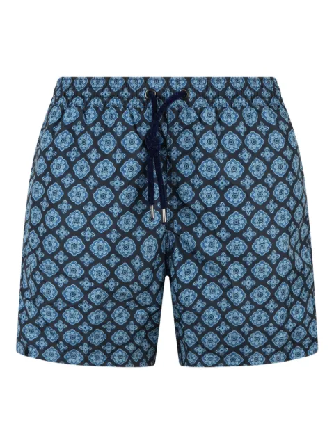 FOUR FASHIONED FRIENDS printed swim shorts Blue BB01M03424