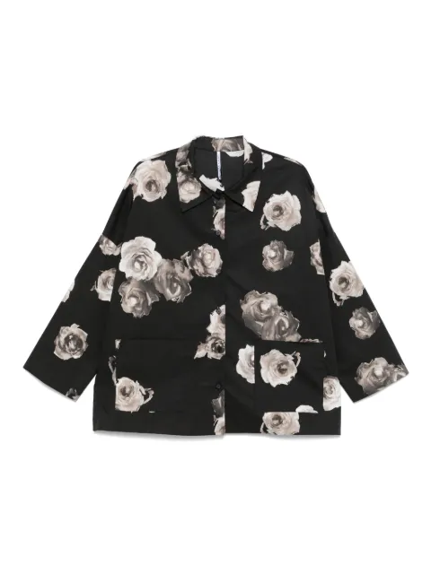 Liviana Conti floral-print shirt Black L5SU37
