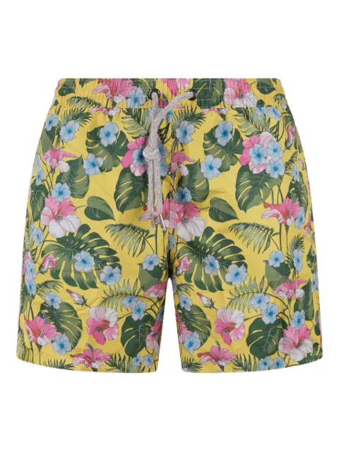 FOUR FASHIONED FRIENDS floral-print swim shorts Yellow BB01M07481