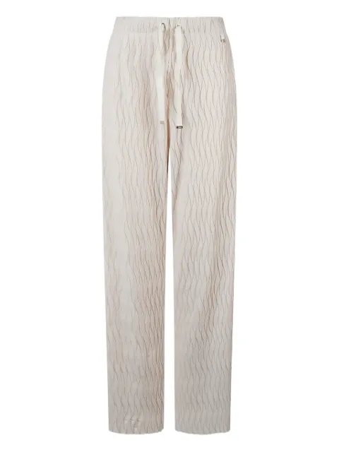 Herno wave-jacquard trousers Neutrals PT000118D52102