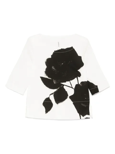 Liviana Conti floral-print T-shirt White L5SU02