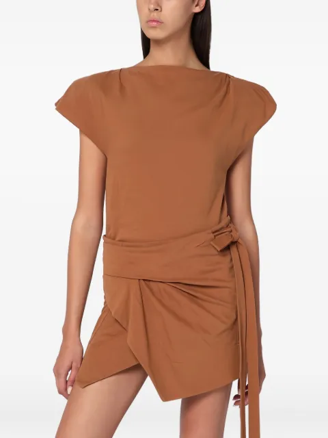 ISABEL MARANT wrap-effect top Brown TS0097FAA1N41I