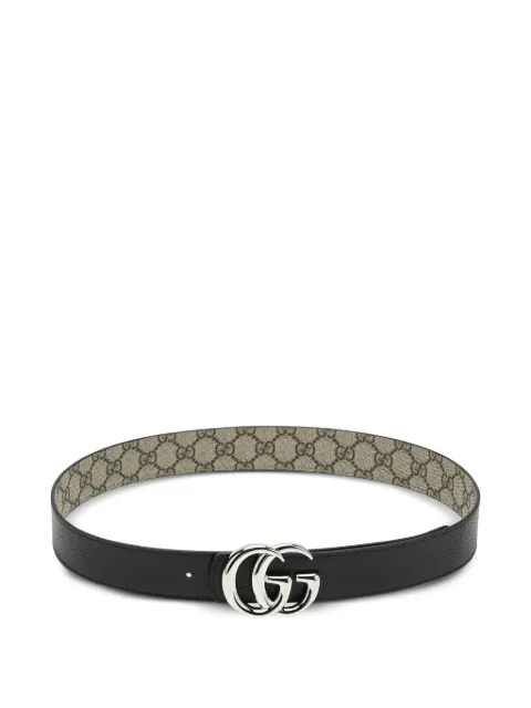 Gucci GG Supreme leather reversible belt Neutrals 838593FAE0Y