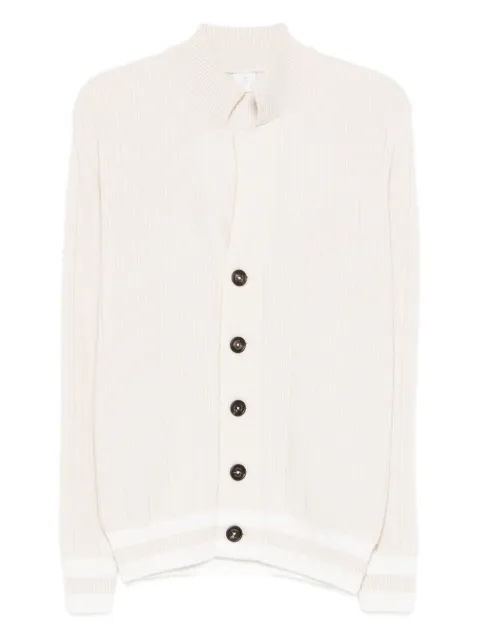 Eleventy ribbed cashmere cardigan Neutrals L76MAGL25MAG0L015