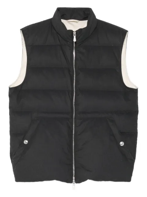 Eleventy quilted gilet Black L75GILL08TES0L228
