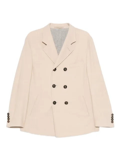 Eleventy double-breasted coat Neutrals L75CAPL03TES0H111