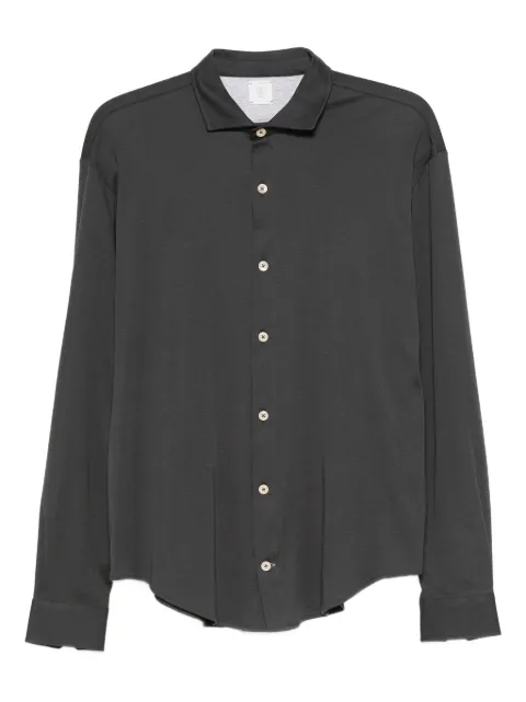 Eleventy long-sleeve button-fastening shirt Black L75CAML12TES0K035