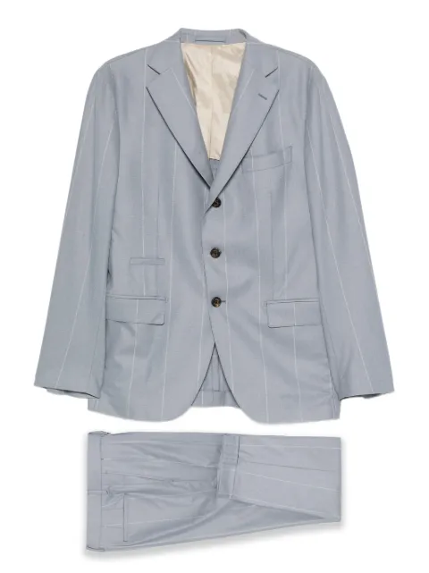 Eleventy pinstripe single-breasted suit Blue L75ABUD01GPCRNTES0L091