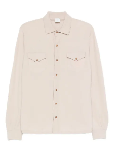 Eleventy button-fastening pocket shirt Neutrals L76MAGL23MAG24006