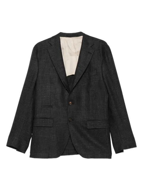 Eleventy checked single-breasted suit Black L75ABUD01GPCRNTES0L099