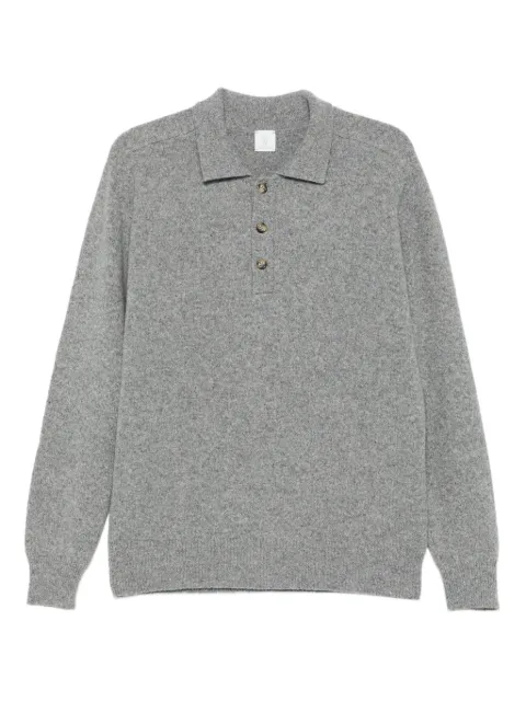 Eleventy mélange-effect polo shirt Grey L71MAGL05MAG0L063