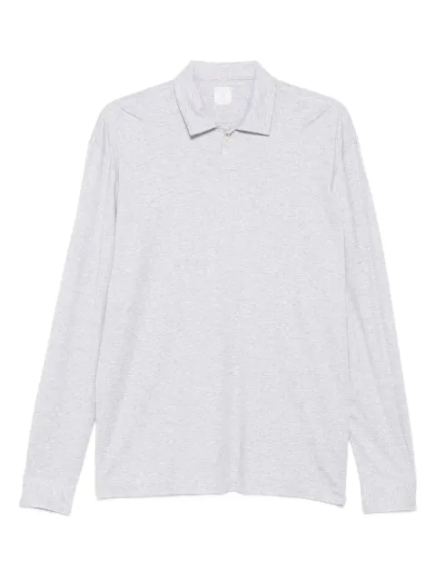Eleventy long-sleeve polo shirt Grey L75POLL01TES0L302