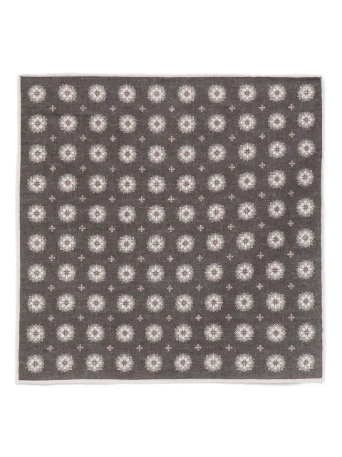 Eleventy floral-print pocket square Black L77POCA01TES0L055
