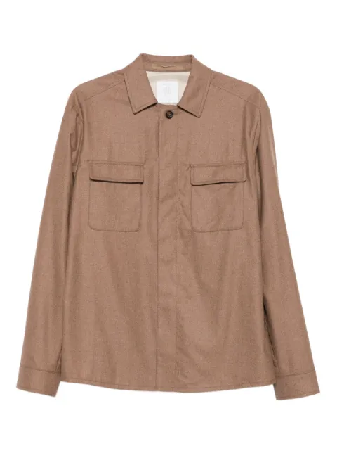 Eleventy chest-pockets overshirt Brown L75GIAK08BTCRNTES0L093