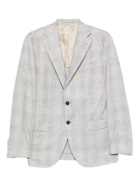 Eleventy checked single-breasted blazer Grey L75GIAC16BTCRNTES0L010