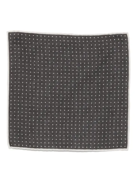 Eleventy polka dot square pocket Black L77POCA01TES0L062