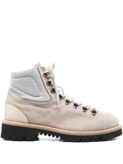 Eleventy lace-up leather boots Neutrals L77SCAL13SCA0L015