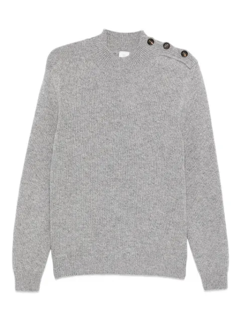 Eleventy button-detailed wool sweater Grey L76MAGL98MAG0L001