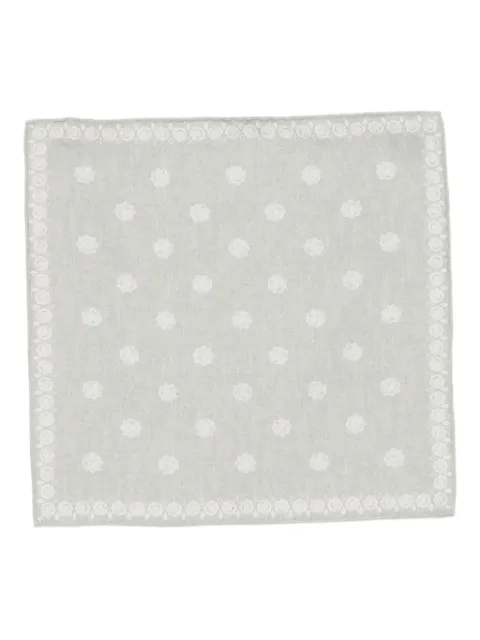 Eleventy floral-pattern pocket square Grey L77POCA01TES0L070
