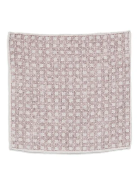 Eleventy checked pocket square Red L77POCA01TES0L066