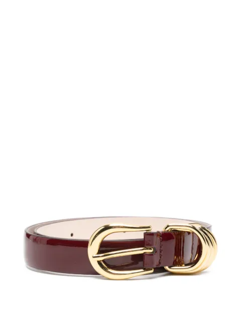 Déhanche Hollyhock leather belt Red HOLLYLACG