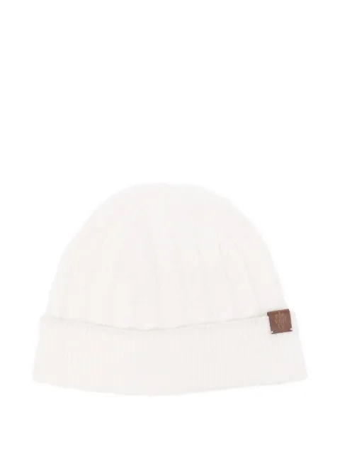 Eleventy cable-knit beanie hat Neutrals L77CPLL03TES0L032