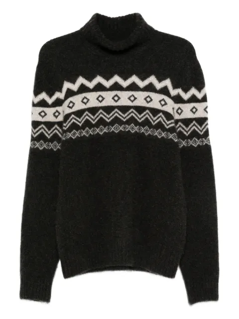 Eleventy turtleneck jacquard sweater Black L76MAGL62MAG0L023