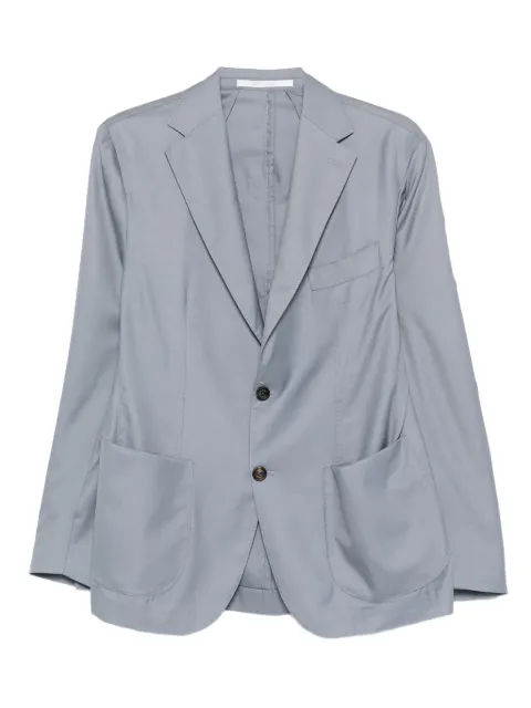 Eleventy patch-pocket single-breasted blazer Blue L75GIAC12BTCRNTES0I046