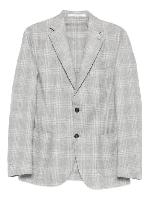 Eleventy checked single-breasted blazer Grey L75GIAC12BTCRNTES0L092