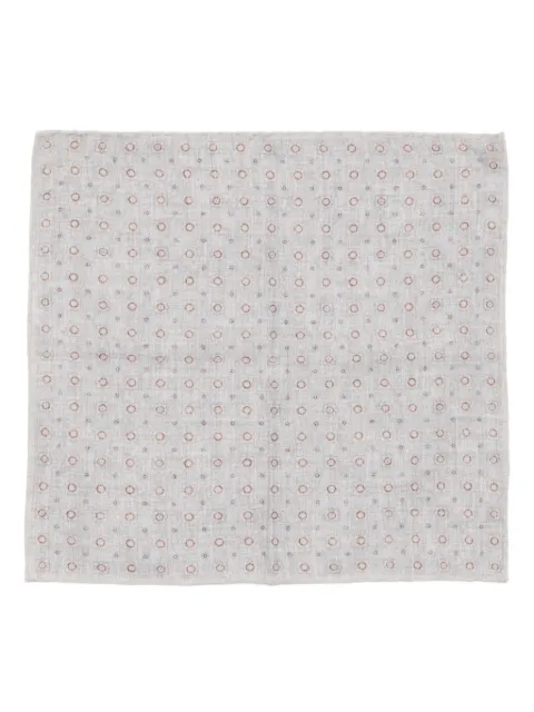 Eleventy patterned pocket square Grey L77POCA01TES0L066