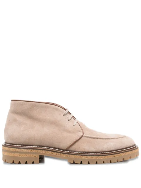 Eleventy suede leather lace-up boots Brown L77SCAL15SCA0L017