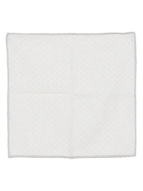 Eleventy polka-dot pocket square White L77POCA01TES0L067