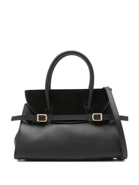 SIMKHAI small River suede buckle tote bag Black 525H029SU