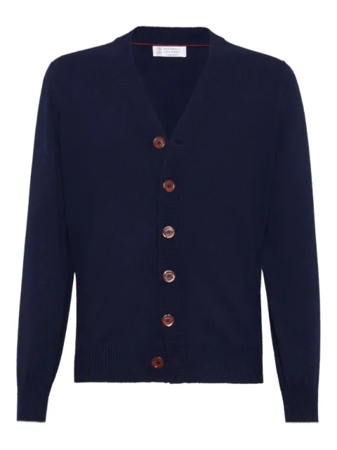 Brunello Cucinelli cashmere cardigan Blue M22203806CW425