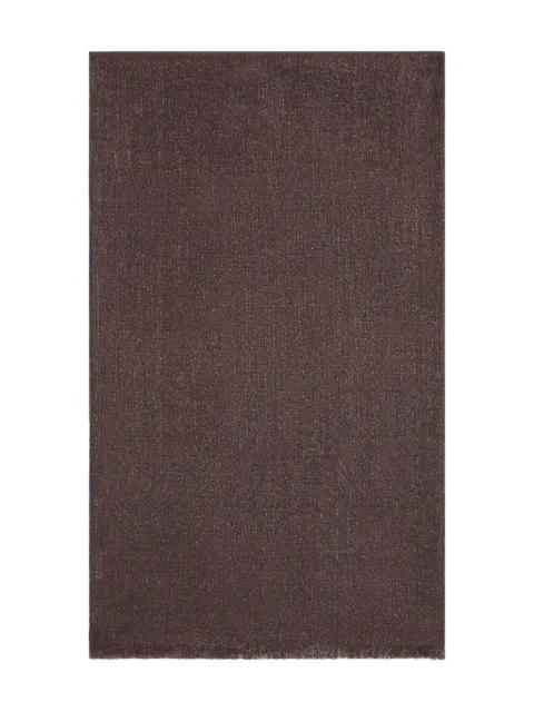 Brunello Cucinelli frayed-edge scarf Brown MSCDAR097C4211