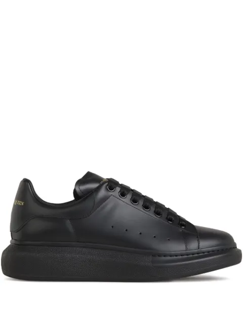 Alexander McQueen Oversize leather sneakers Black 553680WWAAN