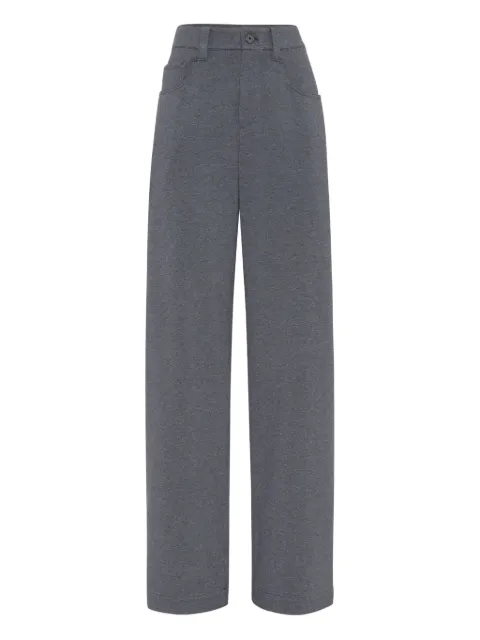 Brunello Cucinelli pocket-detail stretch-cotton trousers Grey MH827P9062C080
